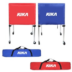  키카 볼캐리어 볼카트 공보관함 접이식 공정리함, 레드 