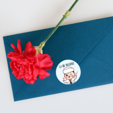 곰신톡 프렌즈 곰신 군인 제작 편지 봉투 2탄, 화이트, 공군, 투명