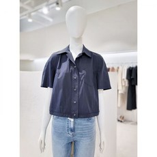 ZOOC Zooc 주크 밑단 스트링 반팔 숏 셔츠 v232msc953