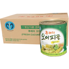 일미푸드 후레쉬 오이피클 슬라이스 (3kg x 6개) 1박스, 3kg, 6개