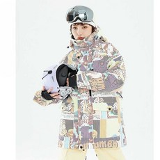 스키 자켓 여성 탑 스노우 보드 바지더블 보드 방수 따뜻한 방한