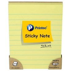 Note형 부착형메모 용지 노란색 백개 삼each + 97907네덱, 이 상품이 마음에 들어여