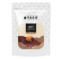 타코 꿀밤이 달달 라떼 파우더 870g, 1개