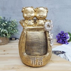 BnH 복돼지 인테리어 실내분수 예쁜 미니 분수대 8922, 단품