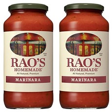 Rao's Homemade Marinara Sauce 라오스 홈메이드 프리미엄 마리라나 소스 24oz(680)g 2팩