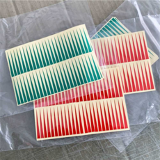 압력계 게이지 스티커 표시 라벨링 범위 방수 경고 식별, 5mmx70mm 옐로우 팩(스티커 100개), 5mmx70mm 옐로우 팩(스티커 100개), 100개