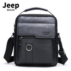 JEEP BULUO 포켓 크로스백 가죽 메신저백 숄더백 여행 휴대용 캐주얼 가방