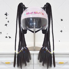 헬멧꾸미기 드레드락 헬멧 장식, 2pcs 1B (No helmet)