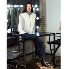 지오다노 겨울신상 여성 반기모 슬림 일자 청바지/05-41-0942-05