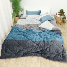 국내산 극세사 밍크 겨울 차렵이불 싱글 퀸 kyj*686wr