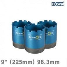 모두모아셀 이화다이아몬드 습식 코아비트 9Inch 225mm 96.3mm 17 1EA 전동공구 정밀기계