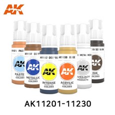 AK 3세대 아크릴도료 (11201-11230번) 17ml 낱색 30색, 11210 Natural Steel