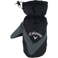 Callaway 남성 골프 방수 겨울 벙어리 장갑, 블랙