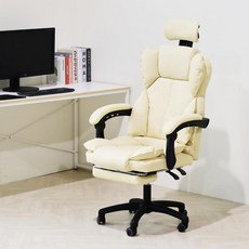 일루일루 미니 타이탄 헤드형 게이밍 학생 컴퓨터 사무용 발받침 의자 3color, 아이보리