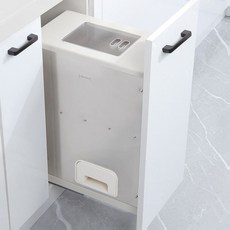 빌트인 쌀냉장고 가정용 방습 쌀통 틈새 내장형 진공 보관함, 200캐비닛 쌀보관함(댐핑 레일 포함)