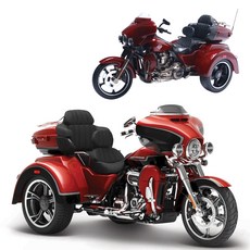 1-12 할리데이비슨 3륜 오토바이 모터사이클 트라이크 글라이드 다이캐스트, 2021 CVO Tri Glide Red