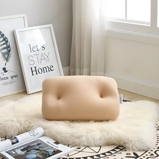 Bene Bedding 素色造型枕頭, 米色, 1入