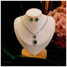 뱀줄목걸이귀걸이세트