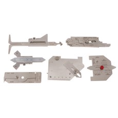 JC Blesiya 6Pcs 용접 검사 게이지 MG-8 MG-11 V-WAC Hi-Lo 용접 게이지