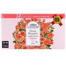 르샤트라1802 건조기용 드라이시트 섬유유연제 피오니부케 본품 120매, 7개