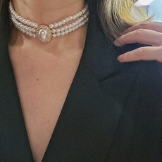 유색초커목걸이