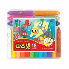 아모스파스넷크레파스18색