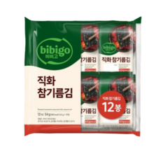 한달 직화 참기름 김, 48개, 5g