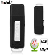 EDAL 미니 8 기가 바이트 USB 녹음 펜 플래시 드라이브 디스크 디지털 오디오 보이스 레코더 70 시간 휴대용 미니 녹음 딕 터폰|디지털 음성 녹음기|, 1개, Black, CHINA