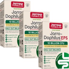 재로우 자로-도필러스 EPS 다이제스티브 프로바이오틱 유산균 100억 베지캡, 120정, 3개