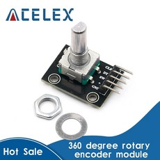 Arduino 브릭 센서 스위치 개발 보드 용 360도 로터리 엔코더 모듈 KY 040 핀 포함 에서 센서들부터 전자 부품 보급품의