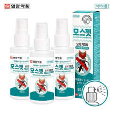일양약품 모스젯 모기 기피제 50mL [3개] (당일발송) 23년 6월까지, 1팩