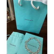 [해외]명품티파니앤코팔찌 7” Tiffany Co Sterling Silver Chain Bracelet. /packaging