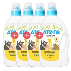 아토엔비 유아섬유유연제(용기) 1500ml 4개(프루티향) 섬유유연제, 1개