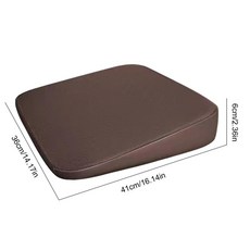 자동차 시트 쿠션 범용 웨지 폼 트럭 내마모성 짧은 사람 운전석 부스터, brown 6CM, 1개