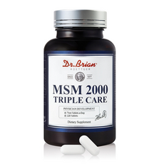 MSM 2000mg 상어연골 콘드로이친 식이유황 글루코사민 보스웰리아 초록잎홍합 함유 알약케이스증정, 120정, 1개