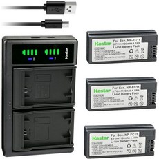 카메라 충전기 소니 DSC-F717 DSC-F828 DSC-R1 DSC-S30 DSC-S50 DSC-S70 카메라용 카스타 NP-FM50 LTD2 USB 배터리 교체, 1 Charger + 3 Batteries