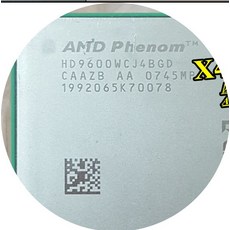 AMD Phenom X4 9600x4 9600 CPU 프로세서 쿼드 코어 (2.3Ghz/ 2M /95W / 2000GHz) 소켓 am2 + 9600 작동 가, 한개옵션0
