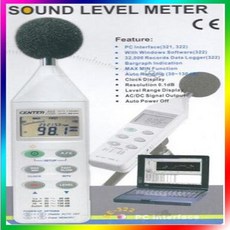 FER417662lu77CENTER데이터로그소음계/CENTER322/소음측정기/USB신형/30~130dB/32000데이터관리/소음/도매 빅상품lu