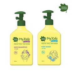 [그린핑거] 마이키즈 샴푸+워시 대용량 500ml, 그린핑거기획세트