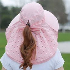 챙긴 모자 햇빛 가리개 마스크 자외선 차단 농사 과수원 썬캡 얼굴
