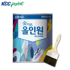 KCC 올인원 수성 다용도 친환경페인트 철재 목재 벽지 반광 1L, AC15