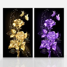 개미상회 보석십자수 3D 황금장미 시리즈(30x50cm), 개미상회 A 골드