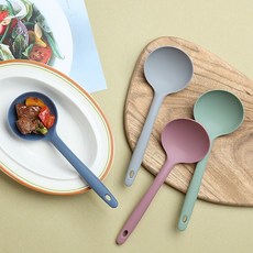 국내제작 실리콘 멀티 요리국자(4color), 핑크, 핑크