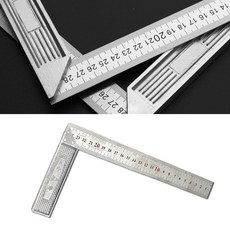목공용직각자 알루미늄 스텐 90도 직각 눈금자 목공 쇠자 정밀 눈금자 300mm