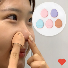 추천 5P 파운데이션 핑거퍼프 미니쿠션 세트 MZ 인기템 많이찾는 뷰티 자기관리 셀프 미용