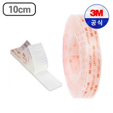 3M 듀얼락 투명 강력 찍찍이 테이프 SJ3560 폭25mm 10cm, 5개