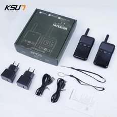 KSUN M2 휴대용 무전기 2p 라디오 워키토키 무전기세트 캠핑 미니라디오, 01 KSUN M2 2PCs, 1) KSUN M2 2pcs, 2개