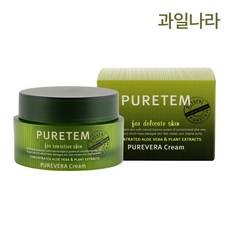 과일나라 퓨어템 퓨어 베라 크림 50ml 알로에 고보습 영양공급, 1병