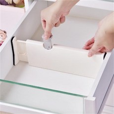 조정 가능한 가정용 정리정돈 칸막이 흰색 플라스틱 칸막이 거치대 창의적인 개폐식 서랍, 02 G609B