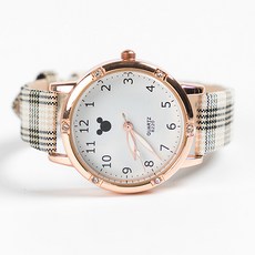 HLoios 여자 학생 손목 시계 CU994 래빗 디자인에 스트라이프 패턴